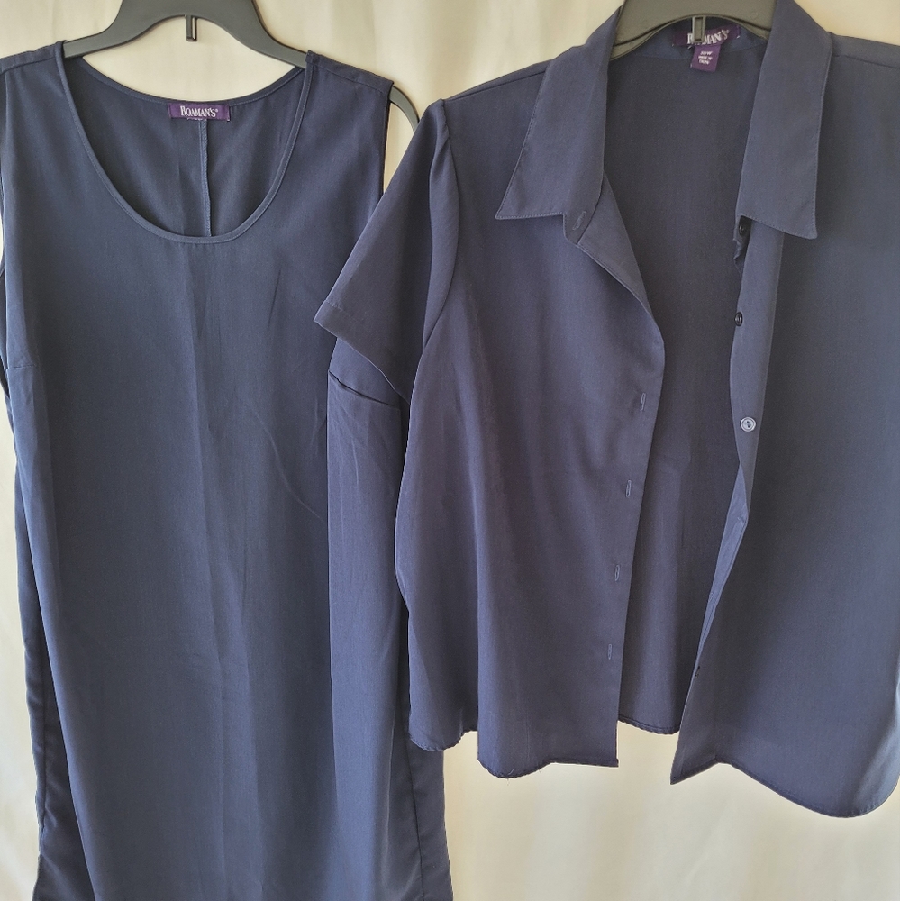 Romans Navy dress with jacket size 20w